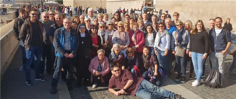 Die Pilgergruppe in Rom.Privat