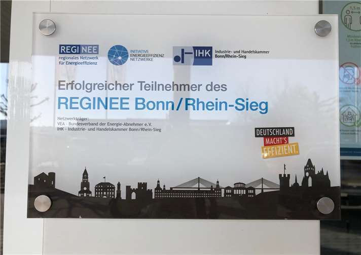 Das Krupp Medienzentrum geht voran Die Plakette hat im Eingangsbereich des Krupp Medienzentrums einen Platz gefunden.