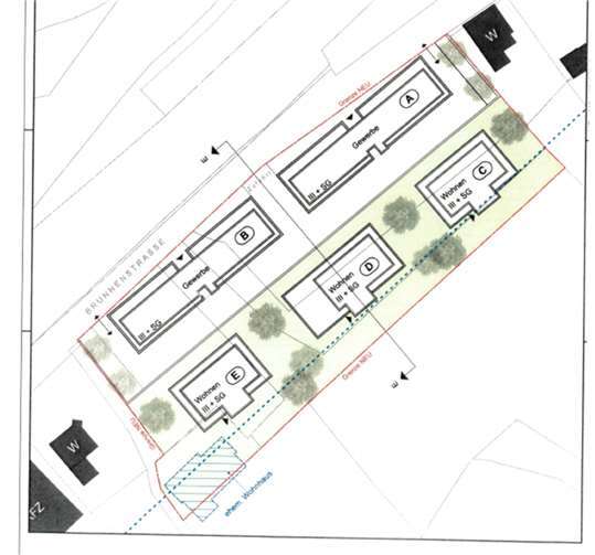 Die Planungen sehen fünf neue Gebäude vor.