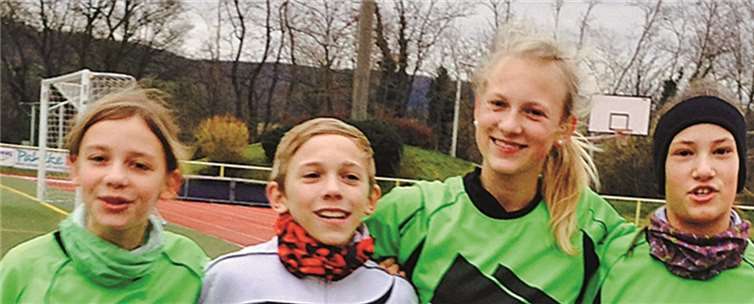 Die Podestsieger des VfB Linz: Nele Mönnig, Ben Mönch, Lea Mönch und Simone Steinke. privat