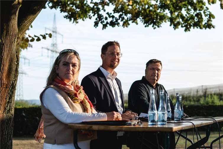 Die Podiumsdiskussion des Gewerbevereins mit den Bürgermeisterkandidat*innen Sabine Groth, Swen Christian und Oliver Henkel war ein voller Erfolg. Foto: privat