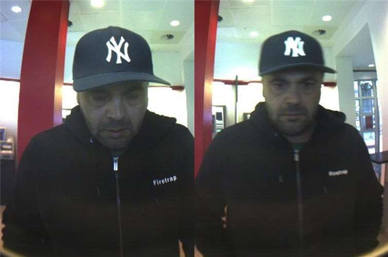 Die Polizei fragt: „Wer kennt diesen Mann?“ Fotos: Polizei