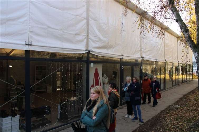 Gutscheine für Flutbetroffene: Rund 300.000 Euro bereits eingelöst Die Pop-Up Mall im Stadtteil Ahrweiler. Foto: DU