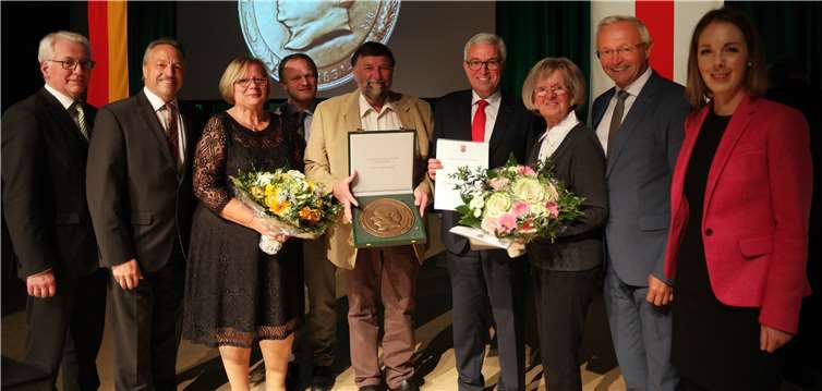 Die Preisträger des Landkreises Neuwied Roswitha Schulte, Udo Franz und Ingrid Ely-Herbst.