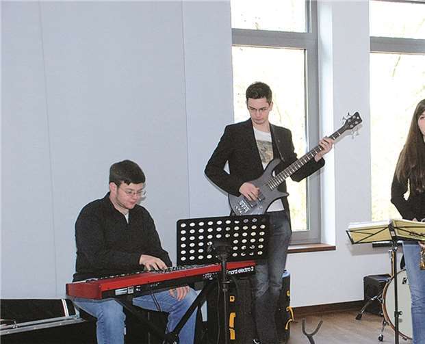 Die Preisverleihung wurde musikalisch untermalt von der Band „Jazz oder nie!“ vom Musikgymnasium Montabaur.