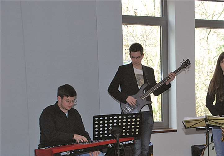 Die Preisverleihung wurde musikalisch untermalt von der Band „Jazz oder nie!“ vom Musikgymnasium Montabaur.