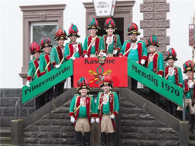 Die Prinzengarde Mendig freut sich auf viele Mitglieder beim Frühstück.  Foto: Prinzengarde Mendig