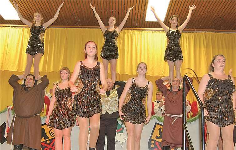 Die Prinzengarde lieferte einen einmaligen Showtanz ab.