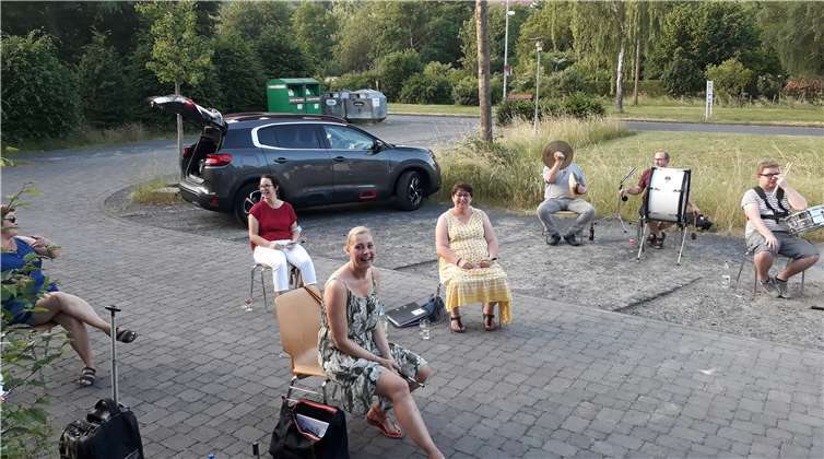 Die Probe hat sichtlich Spaß gemacht.