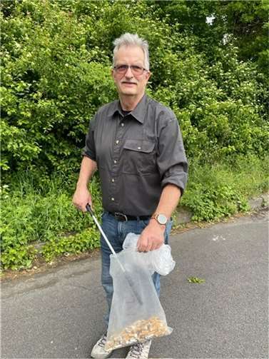 Die Projektgruppe „Cleanup-Kippenfrei“ wird an besonders markanten Stellen im Stadtgebiet tätig. Foto: privat
