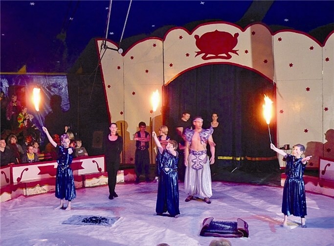 Die Projektwoche gipfelte in spannende Aufführungen.privat