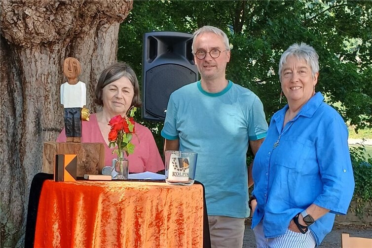 Die Protagonisten aus der Kolpingfamilie Lahnstein, St. Martin, verantworlich für den Wortgottesdienst open air.