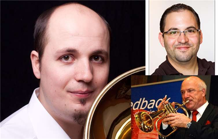 Die Protagonisten des Bläsertages an der Sinziger Musikschule, von links: Gunnar Fischer, Alexander Kharsa, Franzjosef Thiel. privat