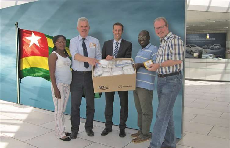 Die RKH sammelte Verbandsmaterial, um die Krankenstationen in Togo zu unterstützen.privat