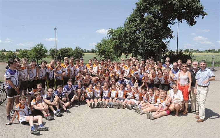 Die Radfahrer und Radfahrerinnen aus Belgien waren auch dieses Jahr von der Gastfreundschaft in Kehrig begeistert. privat