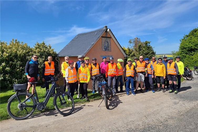 Die Radler des Vereins plus/minus 60 aktiv e.V. unterwegs