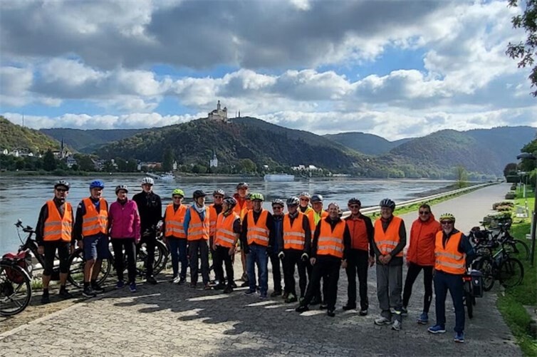 Die Radlergruppe vom Verein plus/minus 60 aktiv unterwegs