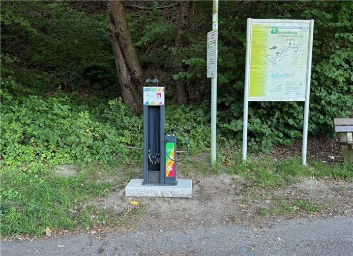 Die Radservicestation zwischen Ehlingen und Bad Bodendorf. Foto:Christoph Knechtges/Stadt Bad Neuenahr-Ahrweiler