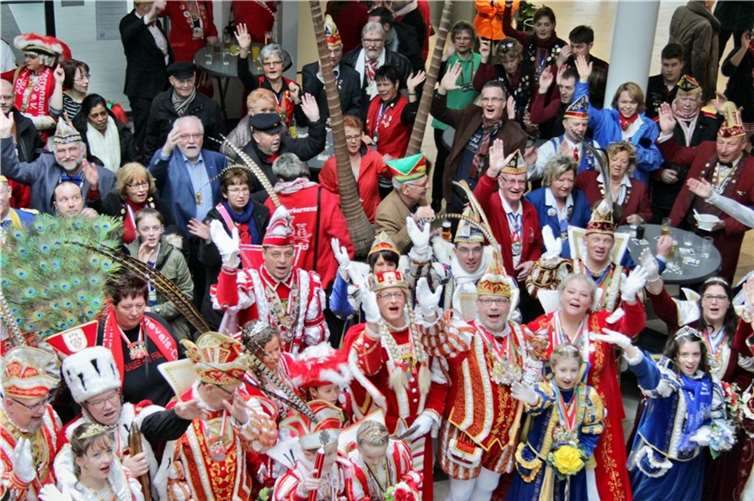 Die Raiffeisenbank Rheinbach Voreifel e.G. hatte zum traditionellen Prinzenempfang in das RaiffeisenHaus eingeladen.STEIN