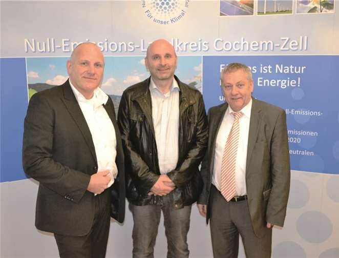 Die Redner des abends (v.l.n.r): Jörg Eckerskorn, als Moderator, Prof. Dr. Peter Heck, IfaS Birkenfeld, Landrat Manfred Schnur.privat