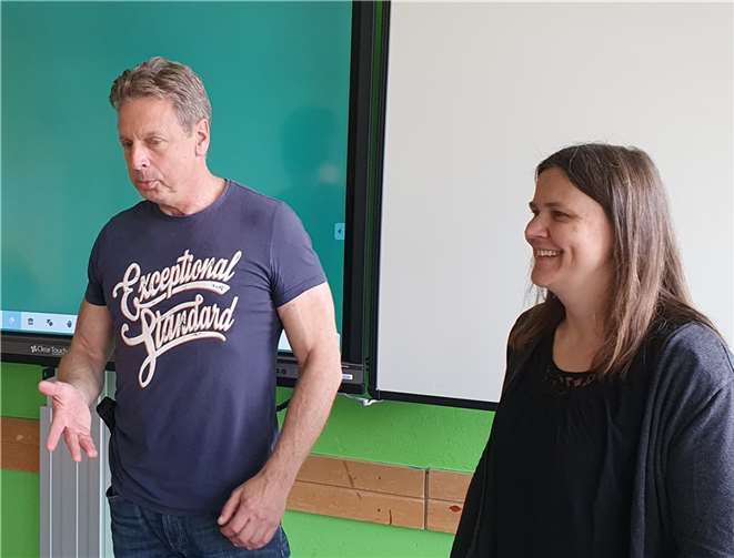 Die Referenten der Polizei Koblenz gaben Einblicke in ihre Polizeiarbeit.  Foto: privat