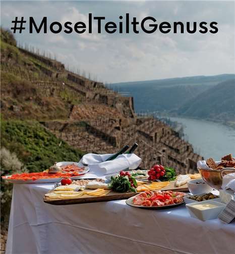 Die Regionalinitiative der Markenfamilie „Faszination Mosel“ fordert zur Teilnahme an einer neuen Foto-Challenge heraus: #MoselTeiltGenuss.Quelle: Regionalinitiative „Faszination Mosel“