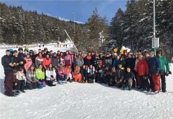Die Reise führte die 60 Schüler in den ehemaligen Olympiaort Seefeld.Foto: privat