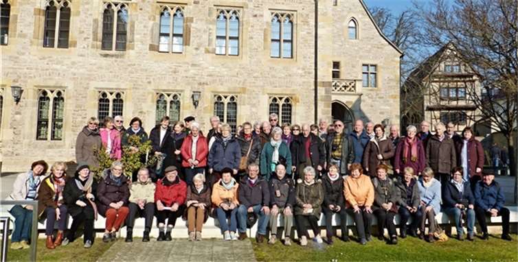 Die Reisegruppe aus Swisttal vor dem Augustinerkloster.privat
