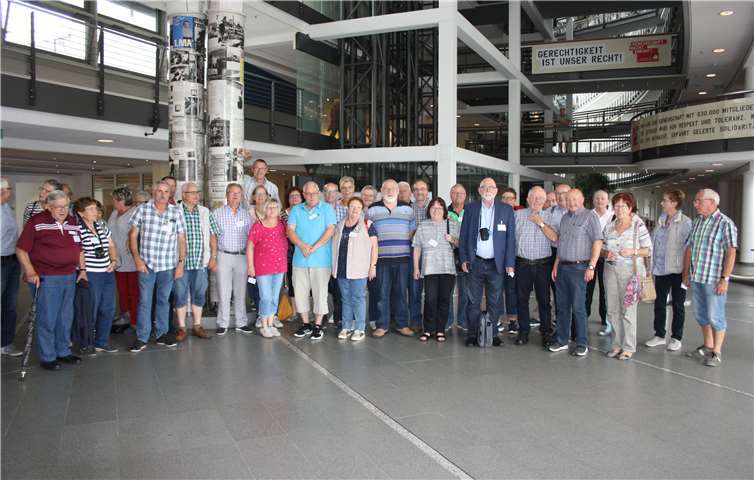 Die Reisegruppe besichtigte unter anderem die Hauptverwaltung der IG Bergbau Chemie Energie in Hannover. Foto: privat