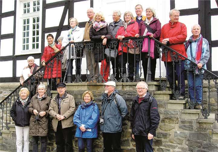 Die Reisegruppe des Bürgervereins im Freilichtmuseum Hagen.Privat