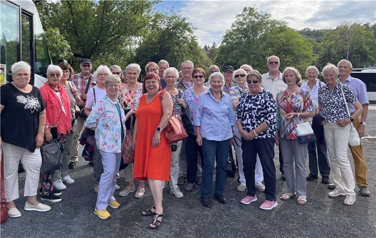 Die Reisegruppe des Forums Senioren Meckenheim in Maria Laach. Foto: privat