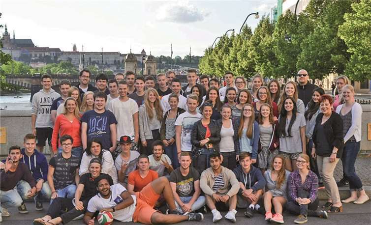 Die Reisegruppe hatte viel Spaß bei der Klassenfahrt nach Prag.privat