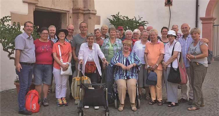 Die Reisegruppe im Kloster Eberbach.privat