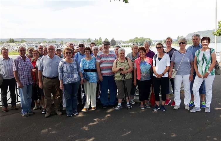 Die Reisegruppe in Linz am Rhein.Fotos: privat