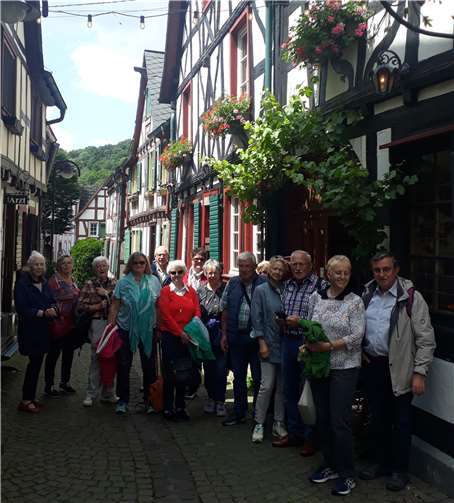Die Reisegruppe von Plus/Minus 60 aktiv in Unkel. Foto: privat