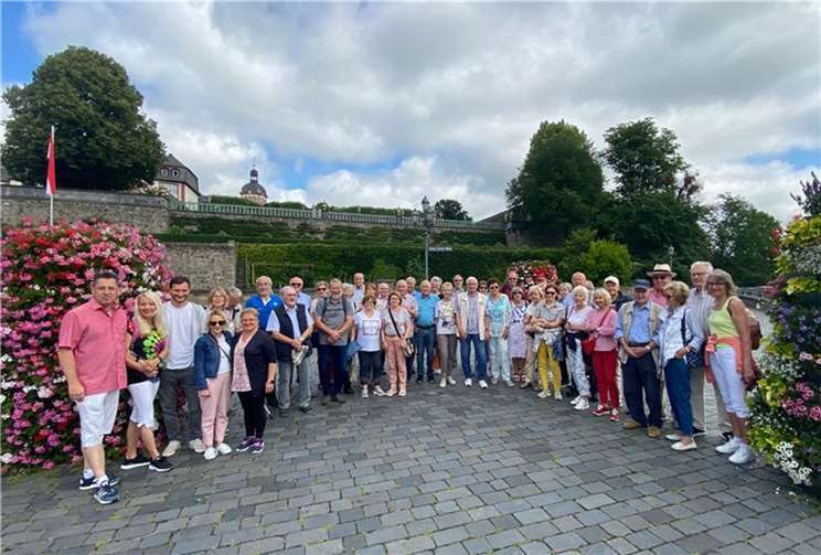 Die Reisegruppe von Pro Heimbach-Weis in Weilburg. Foto: privat