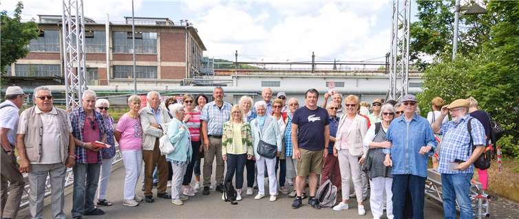 Die Reisegruppe vor dem Weltkulturerbe Völklinger Hütte.Foto: privat