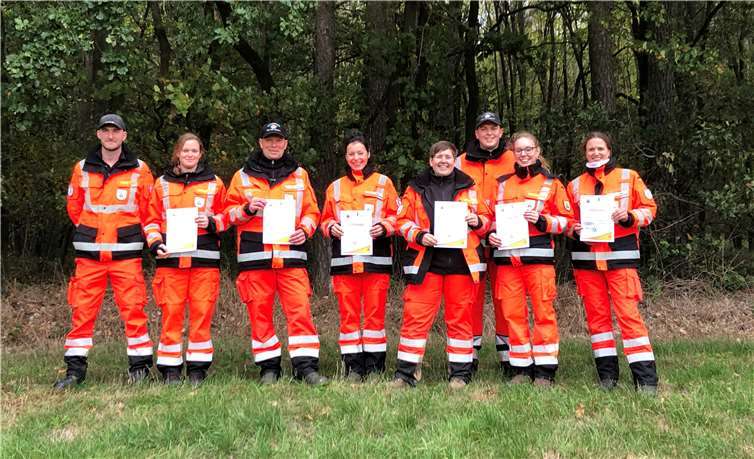 Die Rettungshundestaffel kann acht neue Mitglieder begrüßen.
