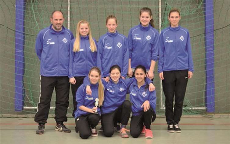 Die Rheinbacher B-Juniorinnen lieferten ein gutes Turnier und mussten sich lediglich den Teams aus der Verbandsliga geschlagen geben.privat