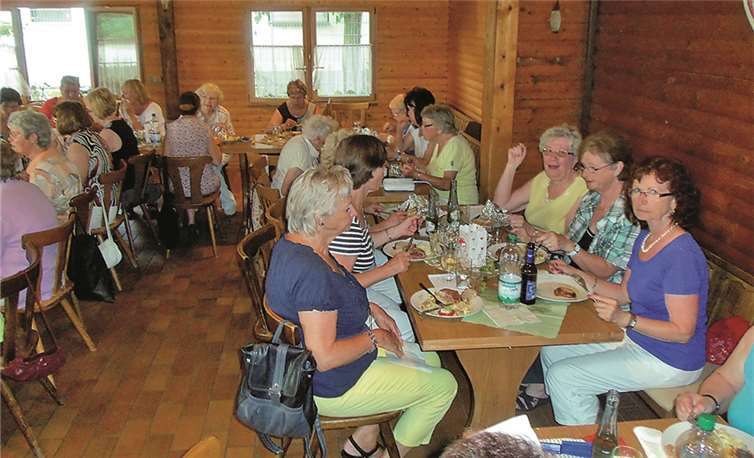 Die Rheinperlen ließen sich das gute Essen schmecken. privat