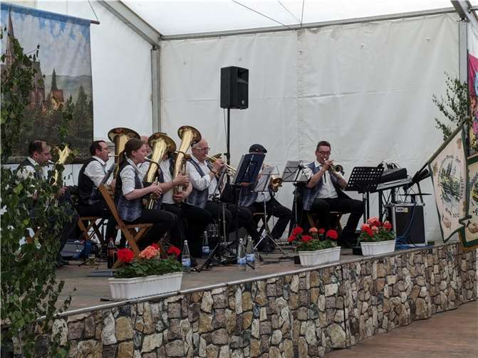 Die „Rheintaler“ sorgten mit ihrer Musik für den passenden Rahmen.