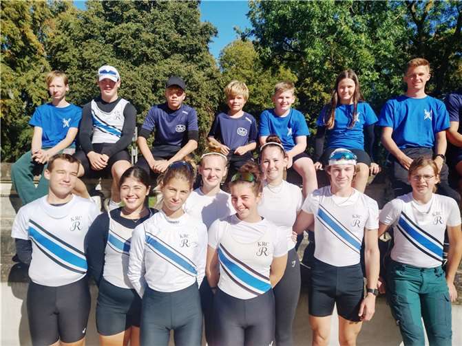Die Rhenanenmannschaft in Trier. Quelle: Koblenzer Ruderclub Rhenania