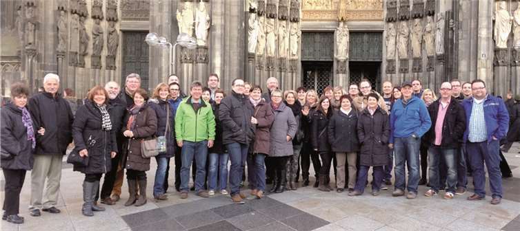 Die Riedener Jecken erkundeten den „Kölner Dom“.privat