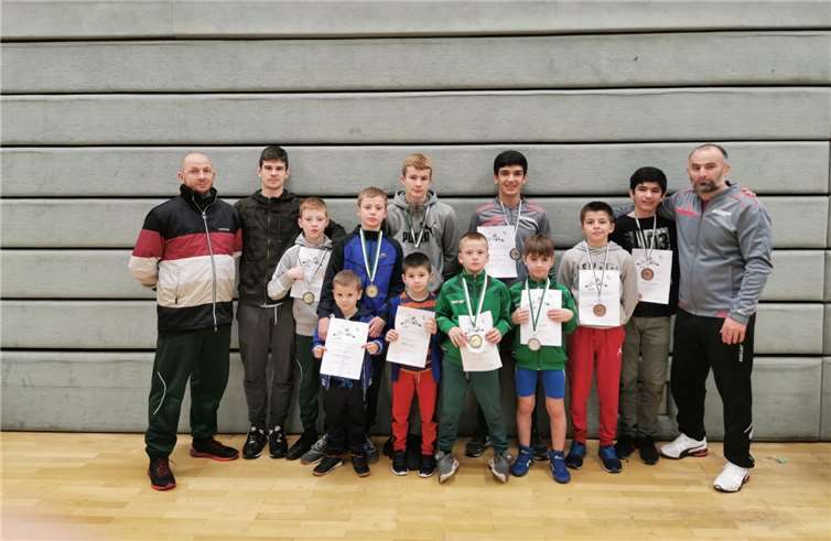Die Ringer vom RSV Rheinbach konnten insgesamt acht Podestplätze erkämpfen. Foto: privat