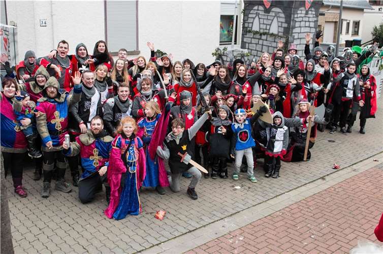 Die „Ritter von der Nette“ hatten viel Spaß beim Umzug. privat