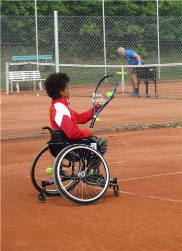 Die „Rollis“ waren sehr begeistert, draußen spielen zu können.