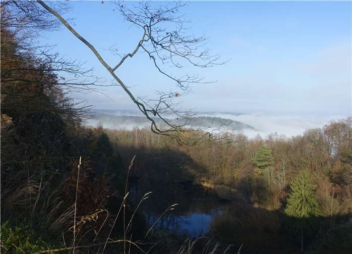 Die Route bot einen herrlichen Blick zum Malbergsee.