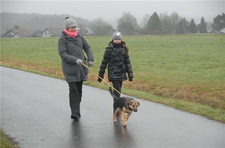 Großes Interesse an Winterwanderung Die Route über eine Länge von siebeneinhalbKilometer war für jedermann gut zu bewältigen.