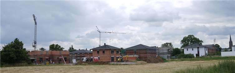 Die Rücklage der Essiger Straße war usprünglich als Gewerbegebiet ausgewiesen. Weil sich der Bedarf geändert hat, kann hier nun Wohnraum geschaffen werden. privat