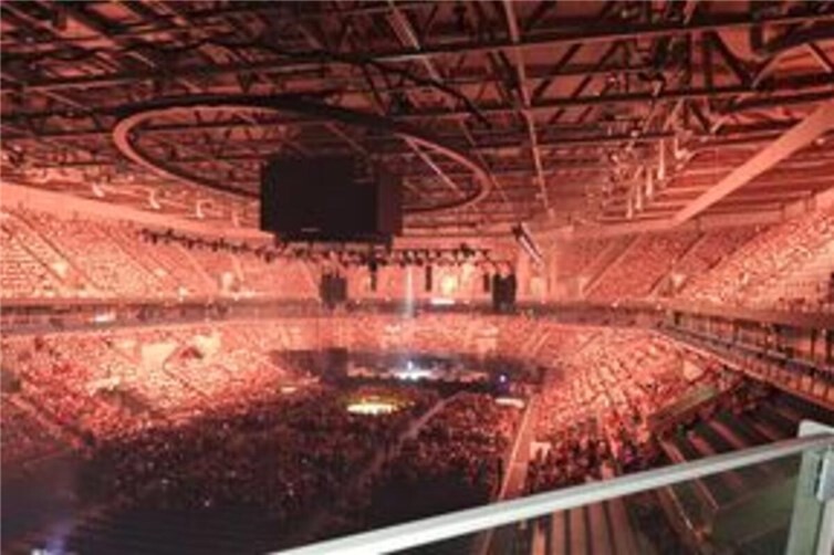 Die SAP-Arena in Mannheim beim 6K-United-Konzert